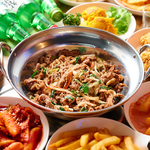 【おススメ】韓国料理100種2時間食べ飲み放題付き　プルコギコース　4000円