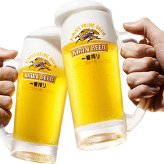 キリン一番搾り（生ビール中ジョッキ）１杯660円