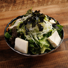 韓国海苔と豆腐のチョレギサラダ