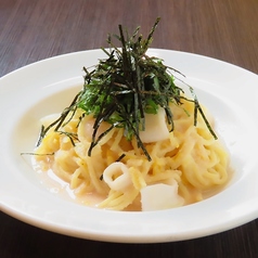 柚子と小イカのタラコスパ