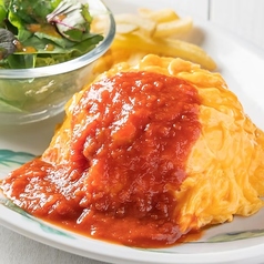 たっぷりたまごのオムライスプレート