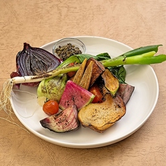 新鮮直送グリル野菜～自家製タプナードソース～