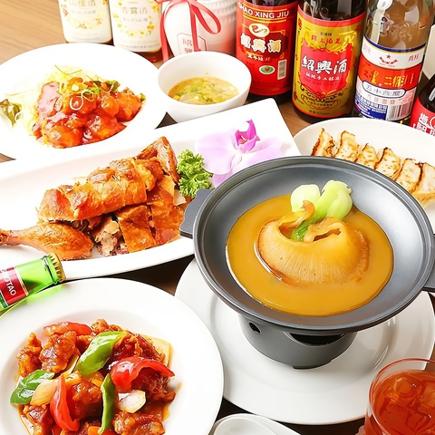 本場中華を堪能できる30品食べ飲みコース3480円/50品食べ飲みコース3980円が新登場！