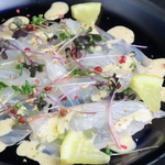 天草産真鯛のカルパッチョ