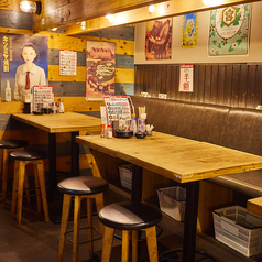 テーブル席は繋げて最大50名様までご案内できます！！貸切宴会などはお気軽にご相談下さい◎