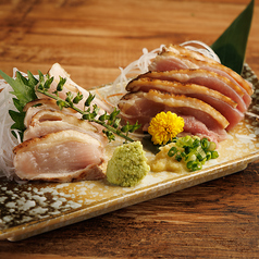 さつま地鶏のタタキ2種食べ比べ