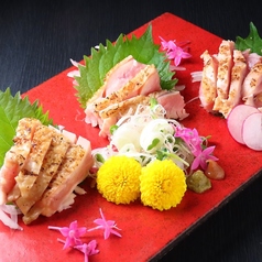 薩摩赤鶏の鶏モモたたき