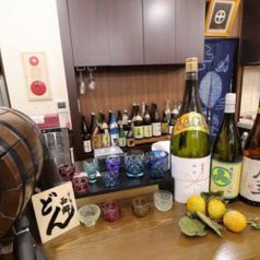 豊富な品ぞろえの焼酎☆お料理と合わせてお楽しみ下さい