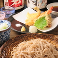 料理メニュー写真 天ぷら盛り合わせ蕎麦