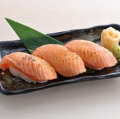 【サーモン】サーモン握り(3貫)/炙りサーモン握り(3貫)