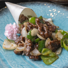 牛肉の黒胡椒炒め