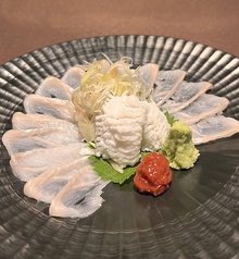 松島産穴子の薄造り・牡丹穴子