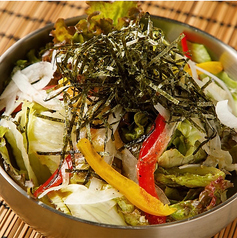 有明海苔と鎌倉野菜の塩ダレサラダ