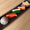 料理メニュー写真 合鴨のレバーパテと生野菜