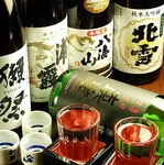 日本酒の品揃えも豊富です！お刺身との相性もばっちり◎