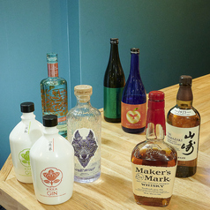 ジャパニーズジンや希少なウイスキー。厳選酒の数々！