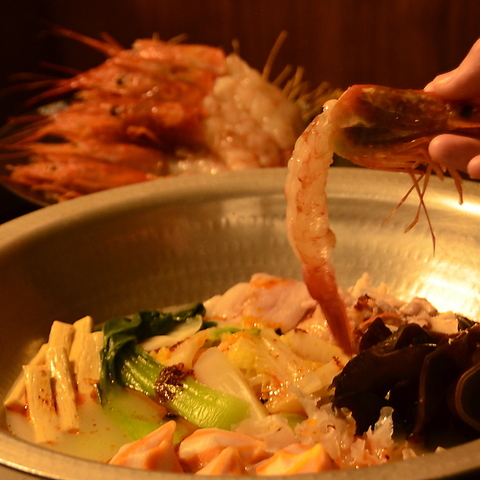 【名物！えびしゃぶ】ヒカリテラス2Fの海鮮居酒屋♪牛タンのネギしゃぶも新登場♪
