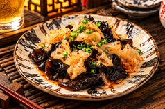 麻辣太極~白黒きくらげのしび辛和え