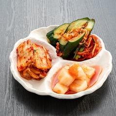 キムチ盛り合わせの写真