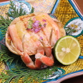 料理メニュー写真&nbsp;香箱蟹面盛り カニ酢ジュレ　