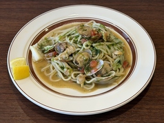 アサリと生海苔の和風パスタ