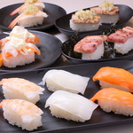 焼肉食べ放題×寿司食べ放題でまんぷく♪変わりネタの焼肉寿司がお勧めです。
