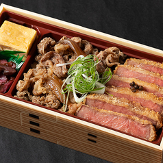 黒毛和牛すき焼きとサーロインカツ重