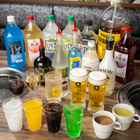 ドリンクも充実しております