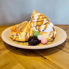 黒蜜ときな粉のパンケーキ