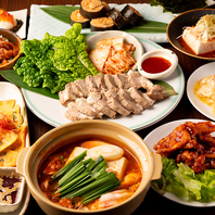 韓国料理と種類豊富なお酒を楽しめることができる！