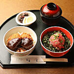 ミニひれかつ丼/ミニまぐろ丼