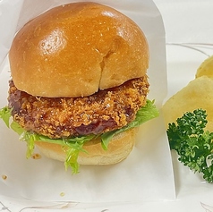 ハムカツバーガー