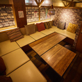 ソファー席の半個室は2名様からご利用可能！プライベート空間でお食事とお酒をお楽しみ下さい◎