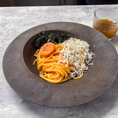 明太子バターのパスタ