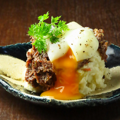 肉みそたっぷり和風ポテトサラダ