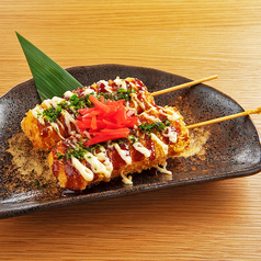 お好み焼き風玉子カツ串