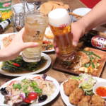 飲み放題のビールは【日本のビールダントツ人気No1】のアサヒスーパードライです♪
