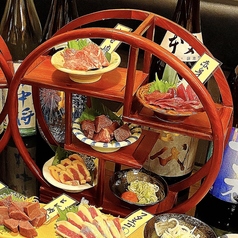 極上馬刺し四種の盛り合わせ