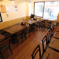 貸切もOK！広々テーブル席◎