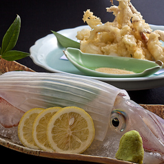 玄界灘 烏賊の活き造り
