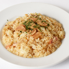 ベーコンガーリックピラフ