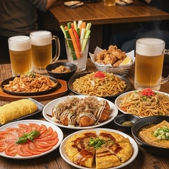 粉もん屋八 未来夢亭 つどい 森小路駅前店のコース写真