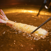 良質な天ぷら油を使用・・・創作天ぷらは絶品です