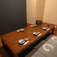 ゆっくり寛げる掘りごたつ席完備☆ご宴会利用にぴったり