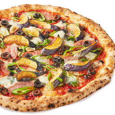 揚げなすとサラミのカラブレーゼ