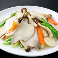 季節野菜とアワビの炒め(売れ筋)/季節野菜とホタテの炒め 