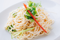 押し豆腐の和え物