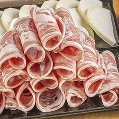 四海居のラム肉スライス