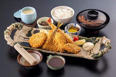 ミックスフライ定食