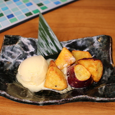 スイートポテトとアイス